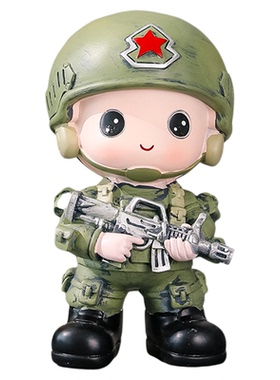 创意小兵公仔手办树脂摆件