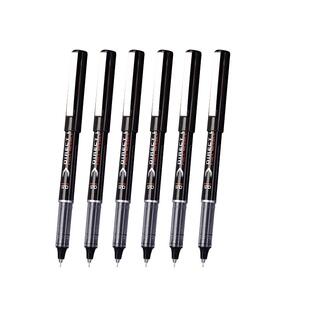 齐心直液式走珠笔中性笔学生用大容量黑色速干水笔0.5考试专用水性直液笔办公签字笔红刷题作业神器碳素黑笔