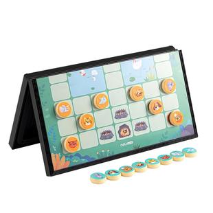 得力飞行棋跳棋围棋斗兽棋儿童益智玩具小学生便携式磁性折叠棋盘