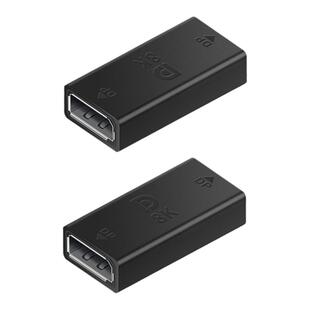 拓振DP公对母接口displayport延长头侧弯头左右弯1.4版Minidp对接显示器转接头4K高清60HZ转换头DP母口转公头