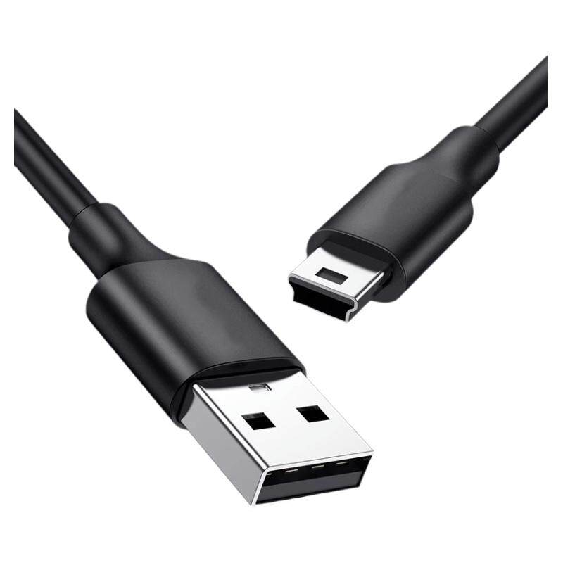 广逸 mini usb数据线mp3老人机手机充电线老式接口收音机MP4通用加长行车记录仪线v3电源移动硬盘T型口