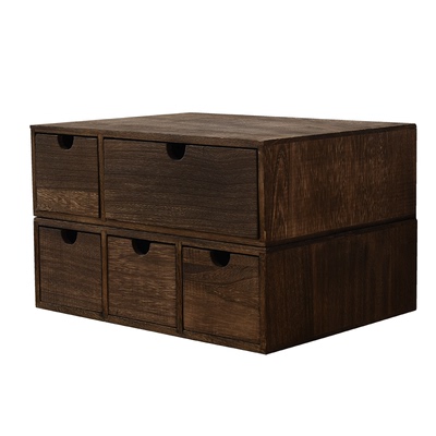 实木电脑增高架办公桌书架储物盒