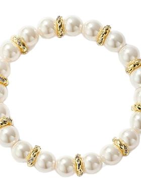 CAROMAY金缕珠环手链女款节日礼物送女友手饰轻奢高级感气质饰品