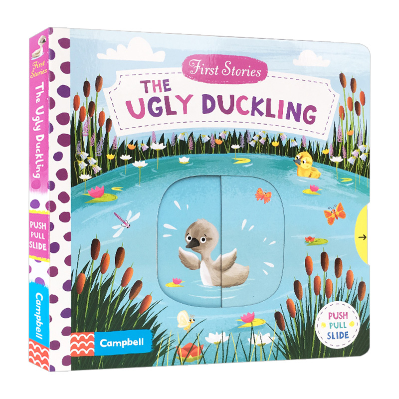 丑小鸭 英文原版绘本 First Stories The Ugly Duckling 童话篇 BUSY系列 童话故事幼儿益智操作纸板书0-3-6岁早教机关启蒙认知书