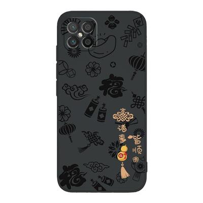平安喜乐适用荣耀play5手机壳HonorPlay5新款HJC一AN90硅胶55g防摔Honor华为套新年paly男女pαly钢化膜plαy