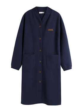 秋冬纯棉夹层中式文艺家居服套装