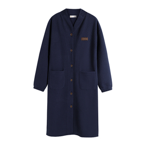 秋冬纯棉夹层中式文艺家居服套装