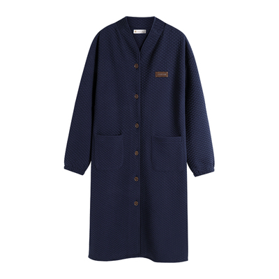 秋冬纯棉夹层中式文艺家居服套装