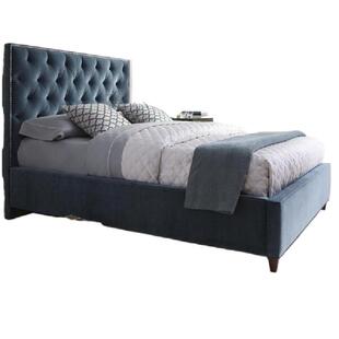 布艺床软包床科技布小户型双人床美式床定制榻榻米高箱床储物床