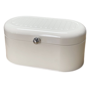 粉颜法式轻奢风铁皮收纳盒玄关杂物储物盒零食化妆品口罩收纳防尘