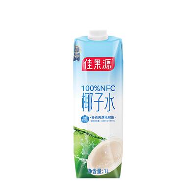 佳果源泰国进口椰子水1L*5瓶