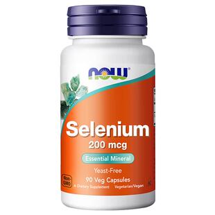 【自营】NOW美国进口氨基酸硒维生素补硒片女性硒元素200mcg胶囊