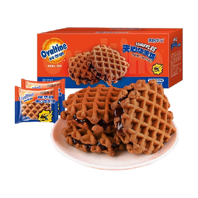 阿华田巧克力夹心华夫饼