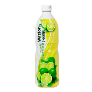 屈臣氏浓缩青柠汁黄柠檬调酒鸡尾酒奶茶专用冲水喝去腥饮料浓浆