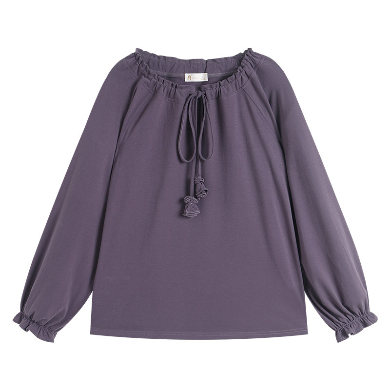 春秋季柔软棉甜美花卉家居服套装