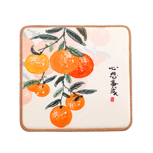 毛绒坐垫防屁股痛椅子座垫办公室久坐餐桌垫子海绵冬季天心想事成