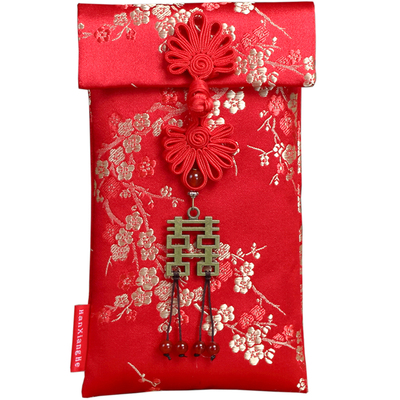 订婚结婚个性万元超大绸缎布红包