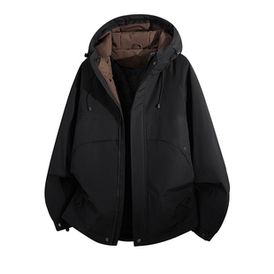 稻草人棉衣男款2026新款冬季加厚保暖棉服外套户外休闲登山服女士