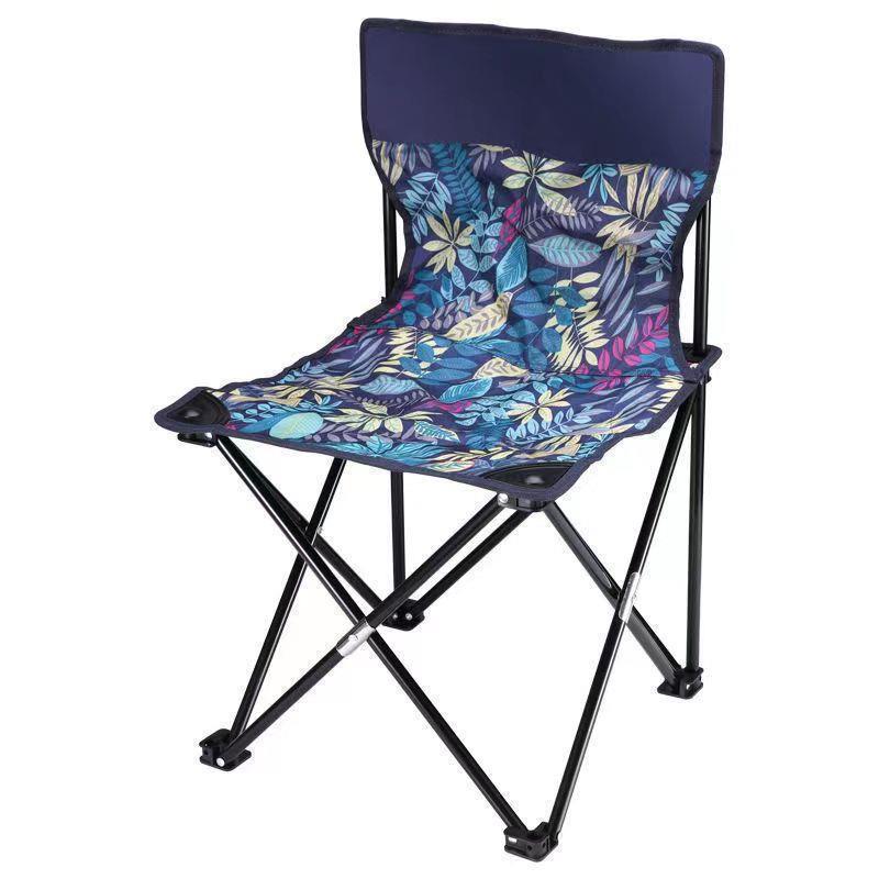 户外便携式折叠椅子野营露营小马扎钓鱼凳子美术生靠背板凳写生椅