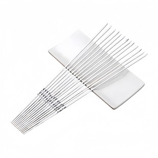 烧烤签子羊肉串不锈钢扁签户外烧烤针烤肉钢签铁签子钎子烤串工具