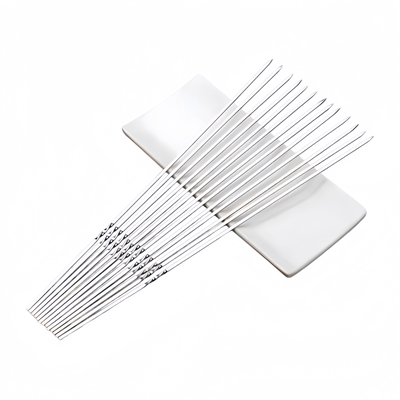 33cm烧烤签子羊肉串不锈钢扁签