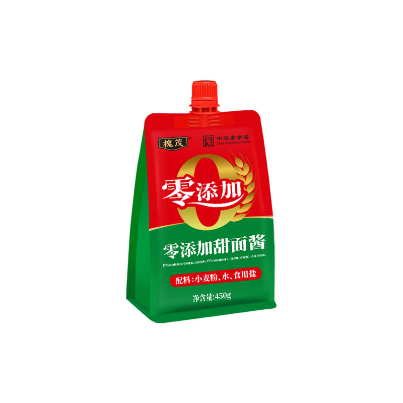 槐茂0添加甜面酱450g袋装家酱类调料