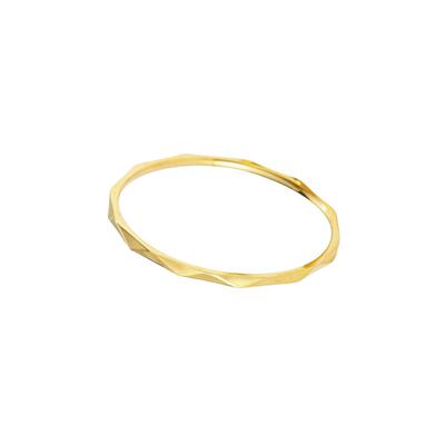 18k包金戒指女时尚洗手不用摘