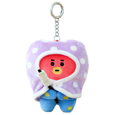 BT21篝火毛绒钥匙扣挂件