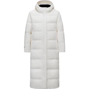 安踏面包羽绒服丨六度芯长款大白鹅绒四防运动外套女冬季保暖棉服