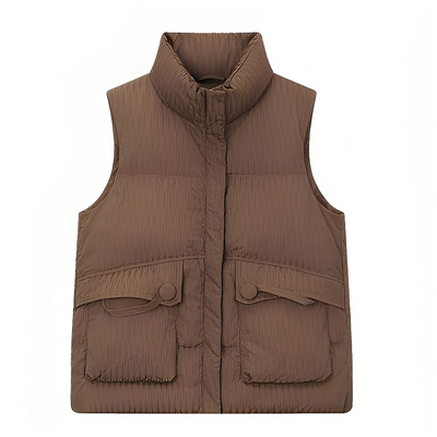 羽绒马甲女外穿2025秋冬新款轻薄白鸭绒爆款时尚洋气妈妈背心马夹