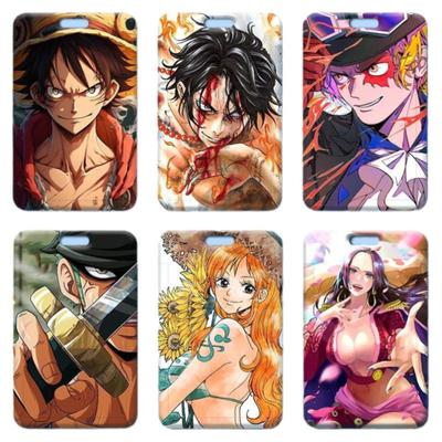 海贼王卡套学生饭卡校牌硅胶工作证门禁公交校园小卡厂牌路飞动漫
