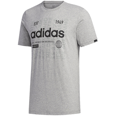 Adidas/阿迪达斯正品夏季新款男子透气圆领短袖运动T恤FM6283