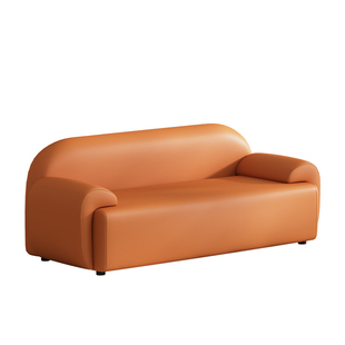 2026新款小沙发客厅小户型双人三人位极简卧室出租房服装店皮沙发