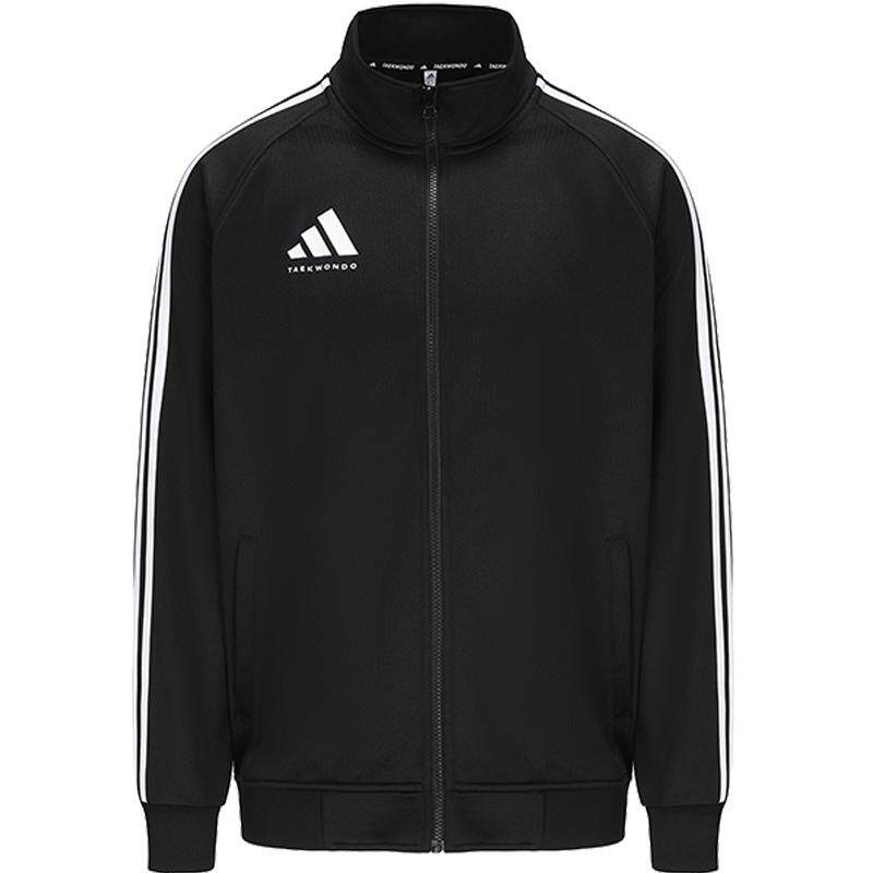 adidas阿迪达斯外套男女同款上衣情侣经典复古三条杠韩版针织夹克