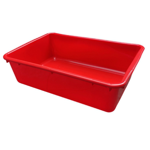 塑料长方形盆加厚大小号乌龟养殖盘麻辣烫食品料理盒子白色猫砂盆