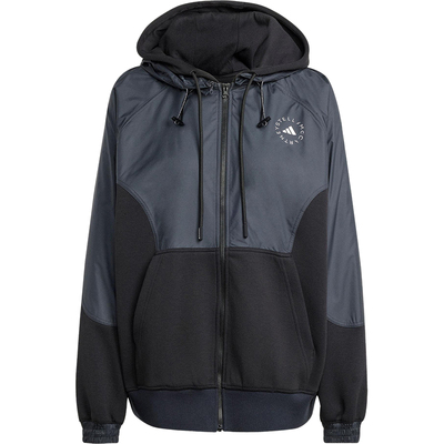 Adidas/阿迪达斯正品SMC女士休闲拼接运动宽松连帽外套JI5243