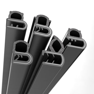 耐高温U型硅胶密封条防撞防水顶泡侧泡U型卡槽条烘箱烤箱防撞耐磨