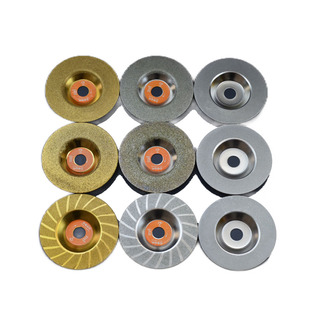 热销精品金刚石角磨片粗砂电镀碗磨片陶瓷石材磨边倒角金刚石磨盘