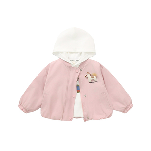 女童春装外套2026新款洋气儿童春季夹克衣服女宝宝超好看韩系上衣