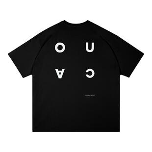 Oneup凉感索罗娜防晒速干印花短袖T恤衫男女黑色运动上衣夏季户外