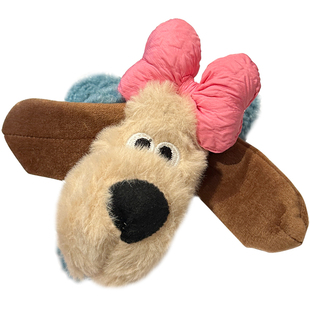 秋冬卡通可爱毛绒玩偶狗狗盘发抓夹发夹后脑勺大号鲨鱼夹子头饰