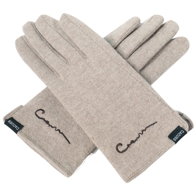 CACUSS加绒加厚羊毛防风大码手套