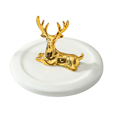 【卧鹿】陶瓷杯盖烟灰缸盖大口径