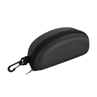 大号太阳镜墨镜收纳盒时尚复古拉链挂钩款眼镜盒男女便携风镜盒子