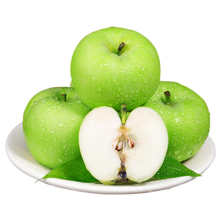 陕西青苹果新鲜水果9斤应当季酸脆甜绿萍果富士王林小苹果整箱10