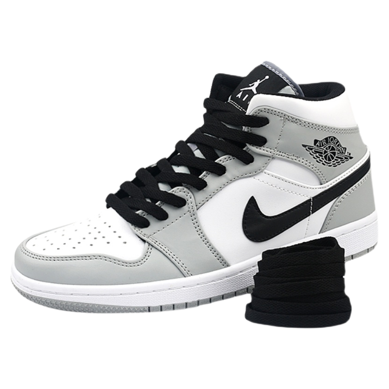 适配耐克AJ1 Low Mid High低帮高帮篮球鞋男女扣碎北卡蓝鞋带绳扁