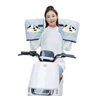 电动车手把套冬款电瓶摩托车防风挡风手套把套冬季保暖防雨护手罩