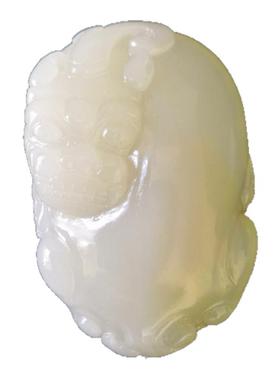 和田玉貔貅吊坠招财贴身送礼