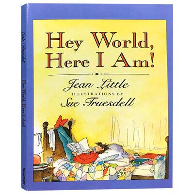 进口英文原版绘本 Hey World, Here I Am!嘿世界，我在这里！8-12岁儿童英语课外拓展阅读提升图文书平装故事书HarperCollins出品