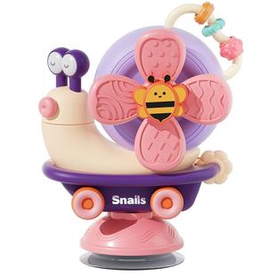 澳贝婴儿餐桌吸盘转转乐宝宝玩具0一岁益智早教6个月以上餐椅风车